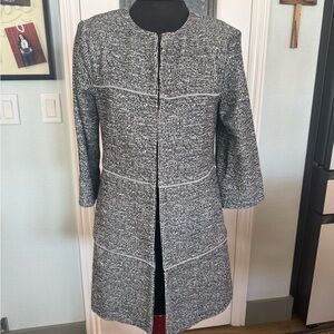 CAbi Black and White Tweed Blazer